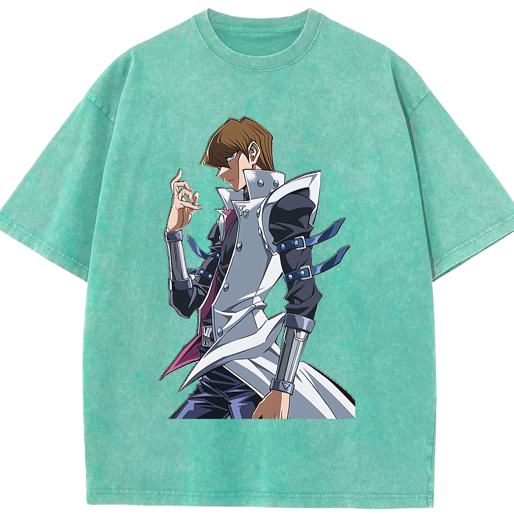 （画像用） 遊☆戯☆王 Yu-Gi-Oh! 綿100% ヴィンテージ風 半袖Tシャツ（フロントプリント）
